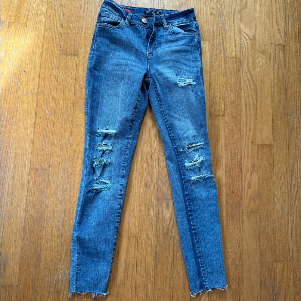 Hot Kiss blue ripped jeans